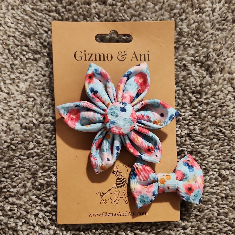 Gizmo & Ani Floral Hair Accessories (Dog And Human Match)